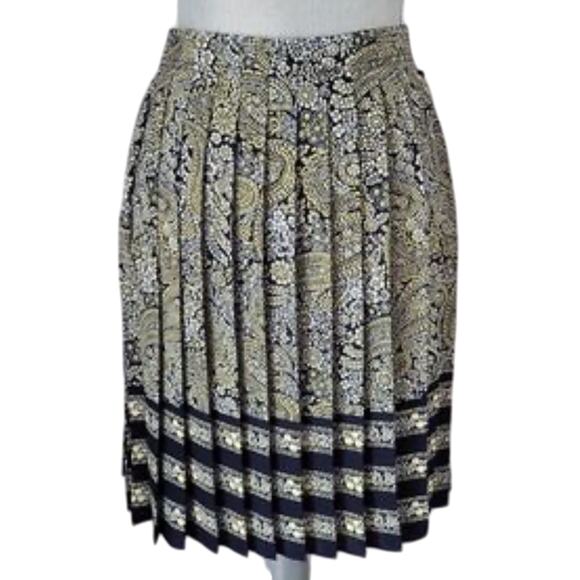 TOMMY HILFIGER Paisley Knee Pleated Skirt, Size 12, New with Tag - Picture 8 of 9